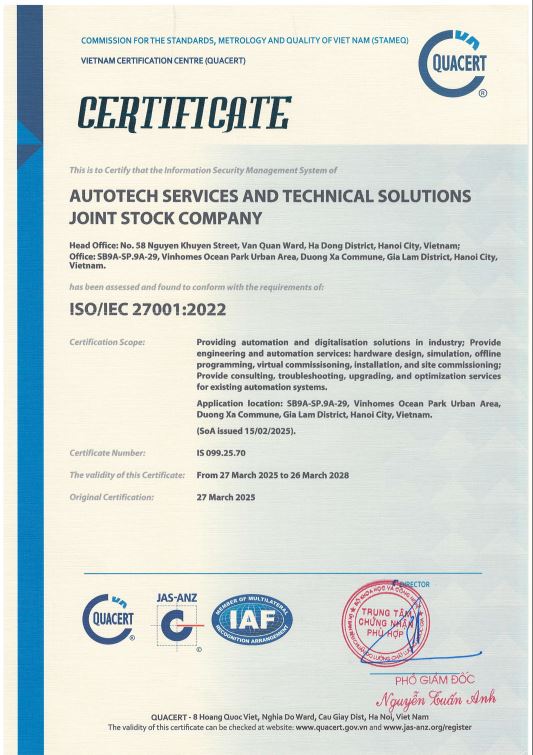 ISO 27001:2022 Certification